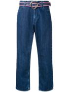 Love Moschino Cropped Straight Jeans - Blue