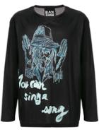 Yohji Yamamoto Graphic-print Jersey T-shirt - Black