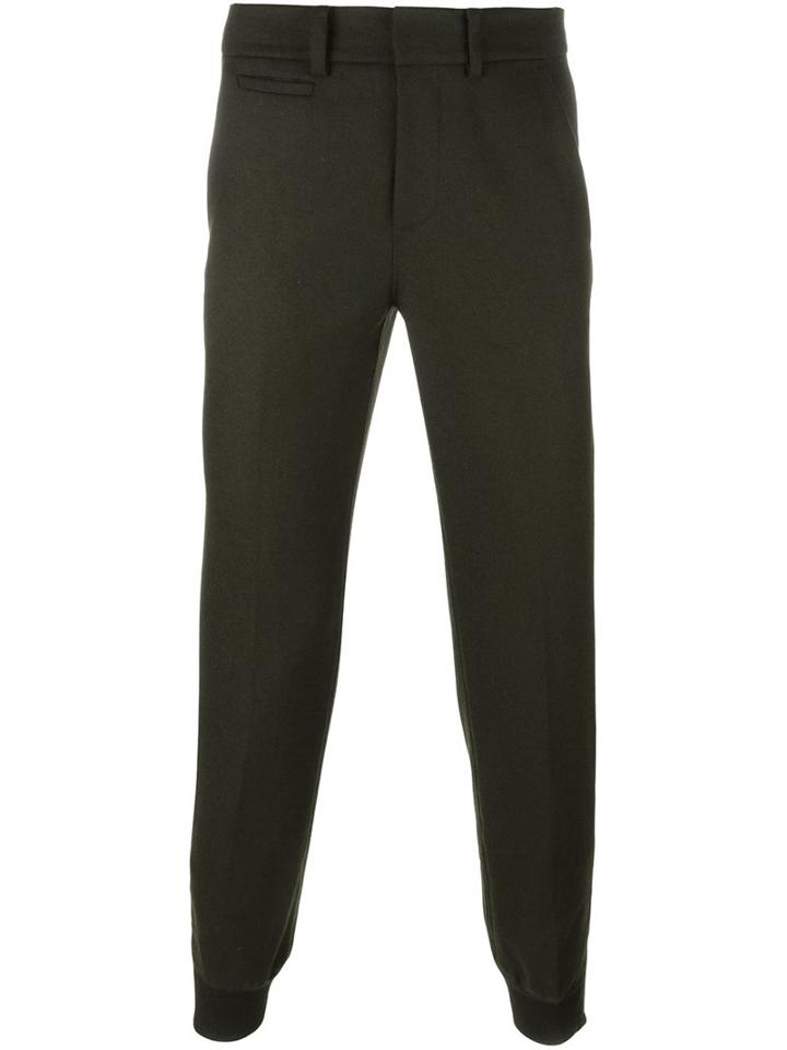 Alexander Wang Tapered Trousers, Men's, Size: 44, Green, Nylon/rayon/wool