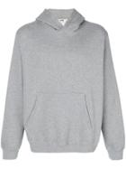 Msgm Printed Hood Sweatshirt - Grey