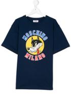 Moschino Kids Cartoon Print T-shirt - Blue