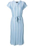 A.p.c. Striped Midi Dress - Blue