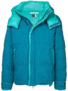 Facetasm Crinkle-effect Padded Jacket - Blue