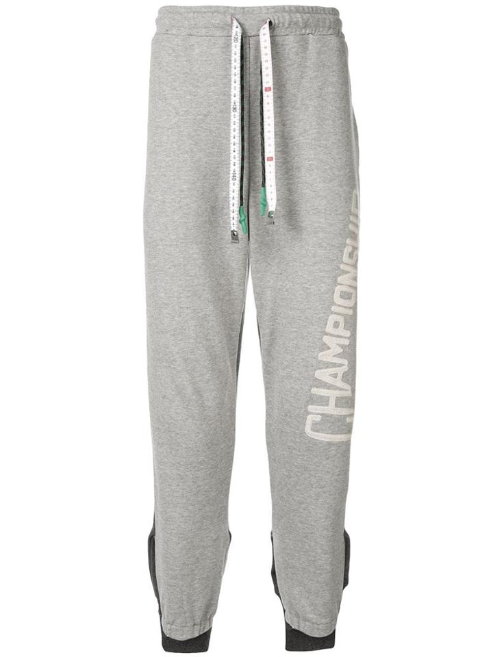 Maison Mihara Yasuhiro Deconstructed Track Pants - Grey