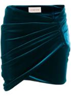 Alexandre Vauthier Wrap Mini Skirt - Blue