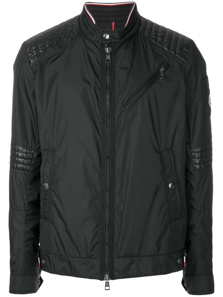 Moncler Ribbed Panel Lightweight Jacket - Black
