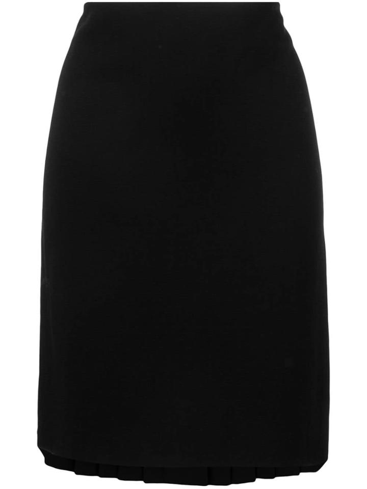 Jean Paul Gaultier Vintage 1990's Back Pleated Skirt - Black