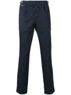 Entre Amis Buckle Detail Trousers - Blue