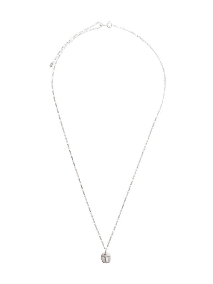 Maria Black Man Ray Pendant Necklace - Silver