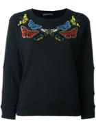 Alexander Mcqueen Embellished Buttefrfly Sweatshirt
