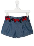 Lapin House Bow Detail Shorts, Toddler Girl's, Size: 4 Yrs, Blue