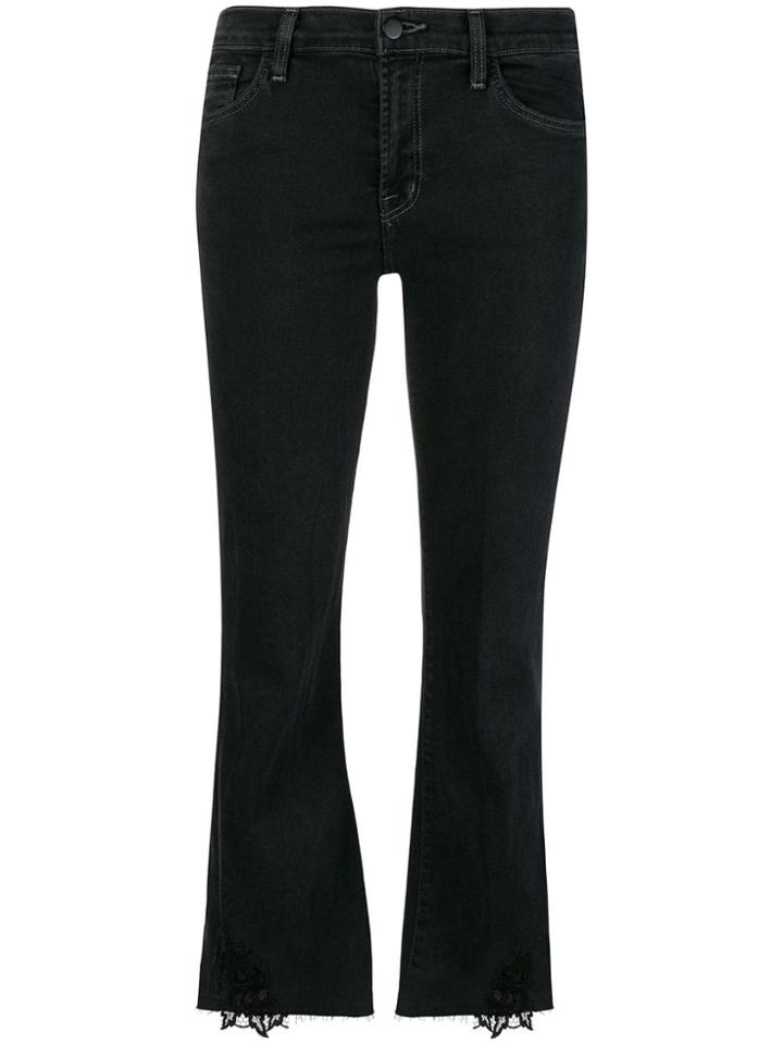 J Brand Selena Cropped Jeans - Black