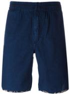 Paul Smith Red Ear Contrast Trim Denim Bermudas, Men's, Size: S, Blue, Cotton