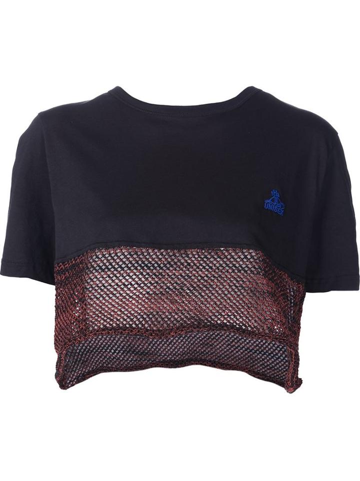 Vivienne Westwood Gold Label Mesh Hem Cropped T-shirt