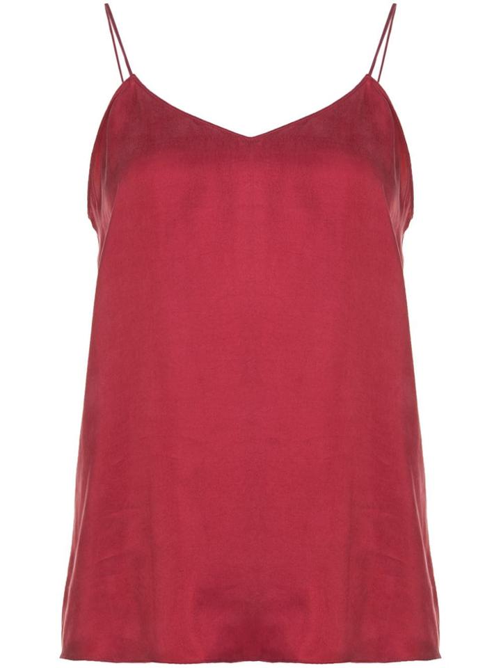 Tibi Spaghetti Strap Top - Red