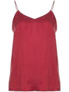 Tibi Spaghetti Strap Top - Red