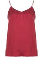 Tibi Spaghetti Strap Top - Red