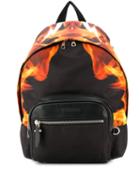 Neil Barrett Flame Print Backpack - Orange