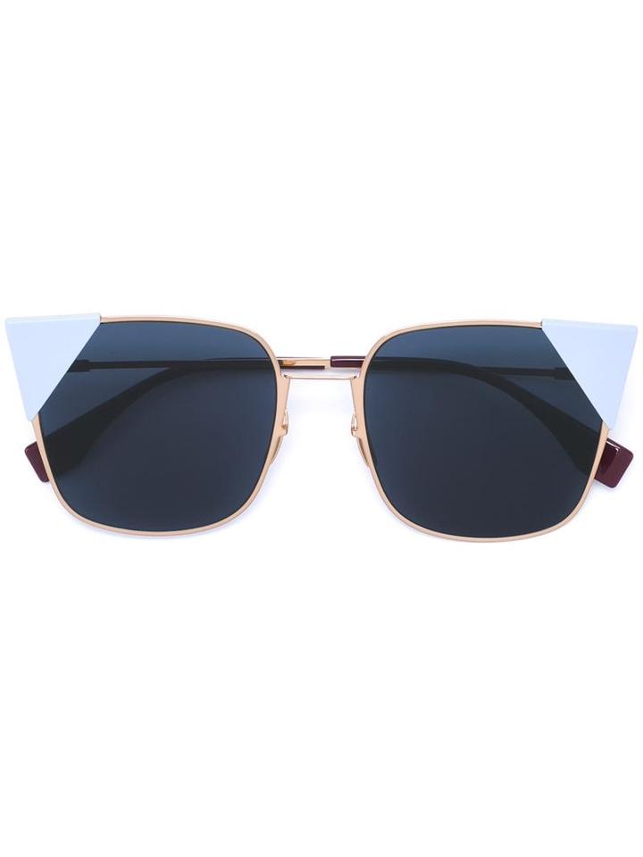 Fendi 'lei' Sunglasses, Women's, Blue, Metal (other)