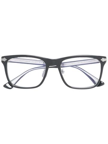 Gucci Eyewear - Embossed Titanium Square Glasses - Men - Acetate/titanium - 54, Black, Acetate/titanium