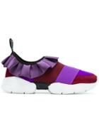 Emilio Pucci Low Ruffle Sneakers - Pink & Purple