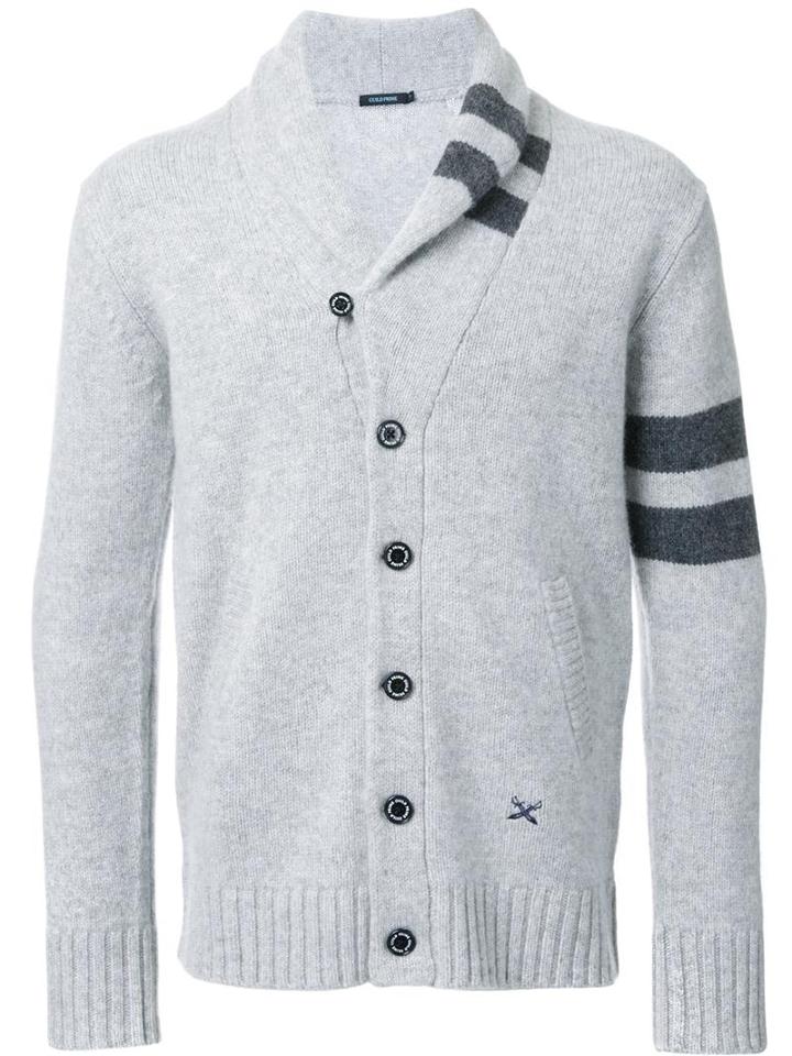 Guild Prime Shawl Lapel Cardigan, Men's, Size: 2, Grey, Lambs Wool