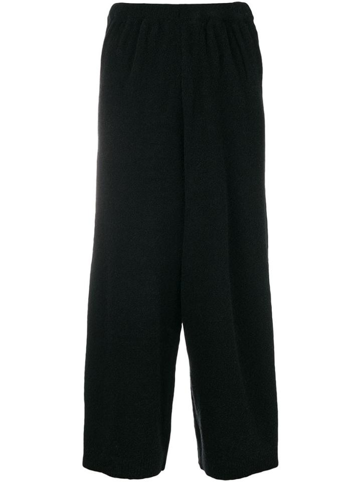 Christian Wijnants Wide Leg Cropped Trousers - Black