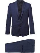 Dolce & Gabbana Patterned Suit, Men's, Size: 52, Blue, Acetate/cupro/viscose/wool