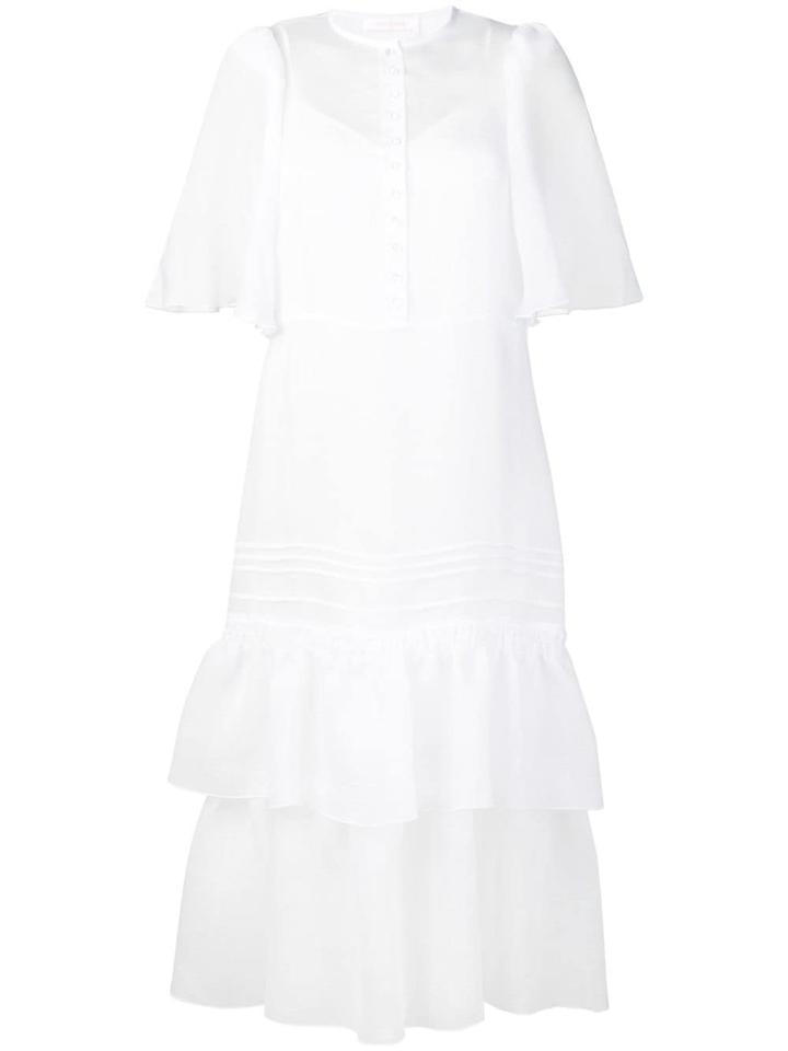 See By Chloé Ruffled Hem Dress - White