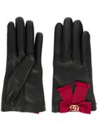 Gucci Bow-embellished Gloves - Black