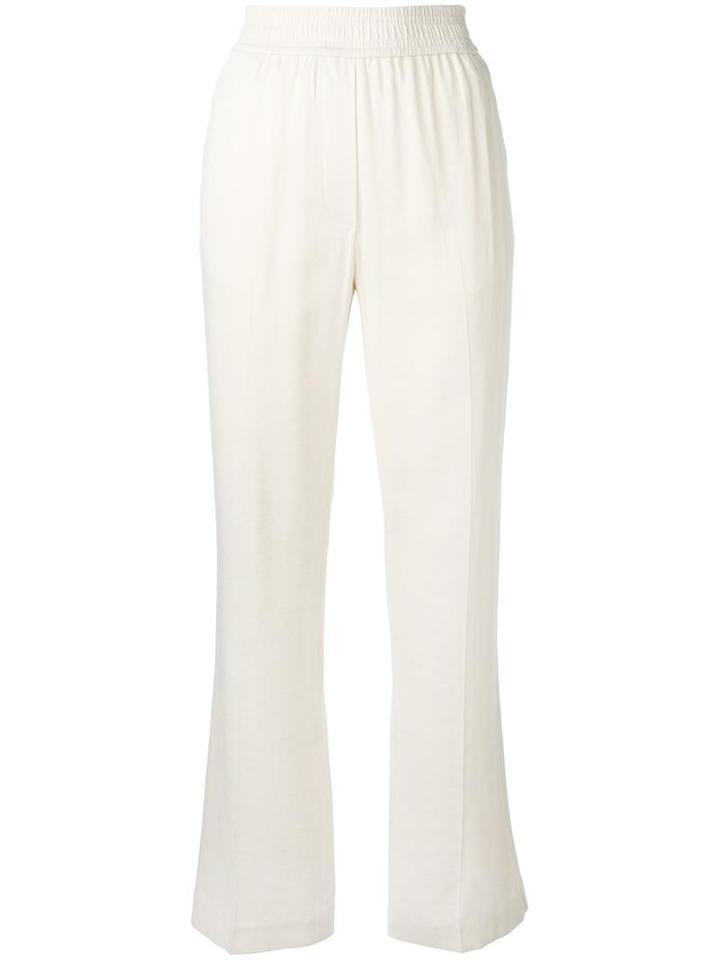3.1 Phillip Lim Straight Leg Trousers, Women's, Size: 8, Nude/neutrals, Viscose/polyester/silk