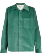 Acne Studios Chest Pocket Corduroy Shirt - Green