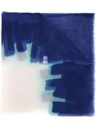 Faliero Sarti Frayed Scarf, Women's, Blue, Cotton/modal/silk