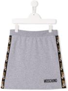 Moschino Kids Teen Jersey Mini Skirt - Grey
