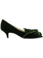 No21 Knotted Pumps - Green