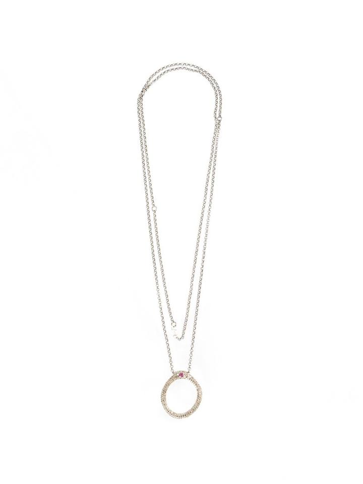 Rosa Maria Hoop Pendant Necklace