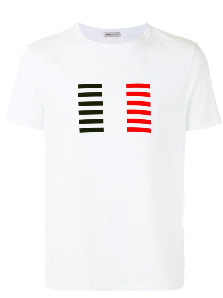 Moncler - Printed T-shirt - Men - Cotton - L, White, Cotton