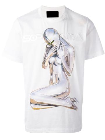 Juun.j Juun.j X Hajime Sorayama Print T-shirt, Men's, Size: 46, White, Cotton