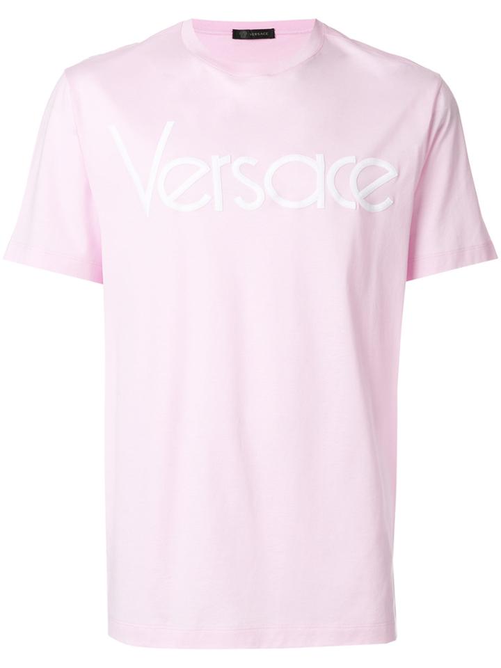 Versace Collection Logo T-shirt - Pink & Purple