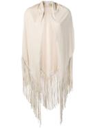 Snobby Sheep Fringed Cape - Neutrals