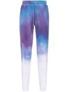 Stain Shade Tie-dye Cotton Track Pants - Blue