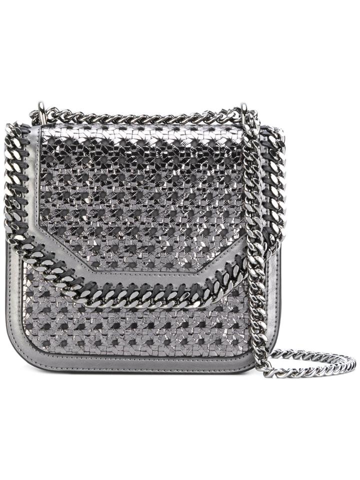 Stella Mccartney Wicker Falabella Box Shoulder Bag - Metallic