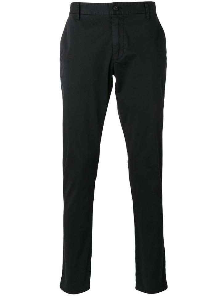 Armani Jeans Plain Chinos, Men's, Size: 58, Blue, Cotton/spandex/elastane
