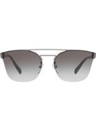 Prada Eyewear Aviator Shaped Sunglasses - Grey