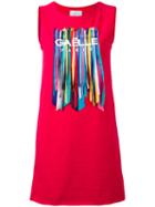 Gaelle Bonheur Embellished Sleeveless T-shirt, Women's, Size: Iii, Red, Cotton
