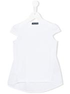 Miss Blumarine - Embroidered T-shirt - Kids - Cotton - 4 Yrs, White