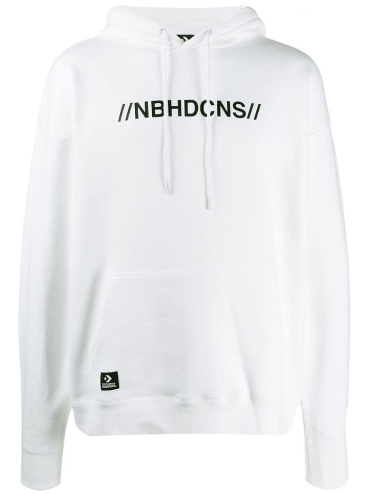 Converse X Neighborhood Logo Hoodie - White