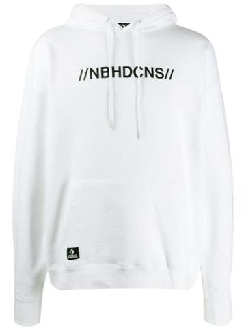 Converse X Neighborhood Logo Hoodie - White