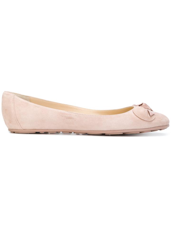 Jimmy Choo Walker Ballerina Flats - Pink & Purple