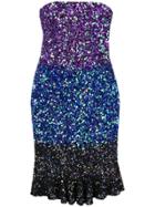 Retrofete Sequinned Midi Dress - Purple